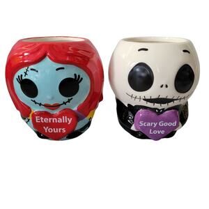 Disney Nightmare Before Christmas Jack and Sally Valentine's Mugs
